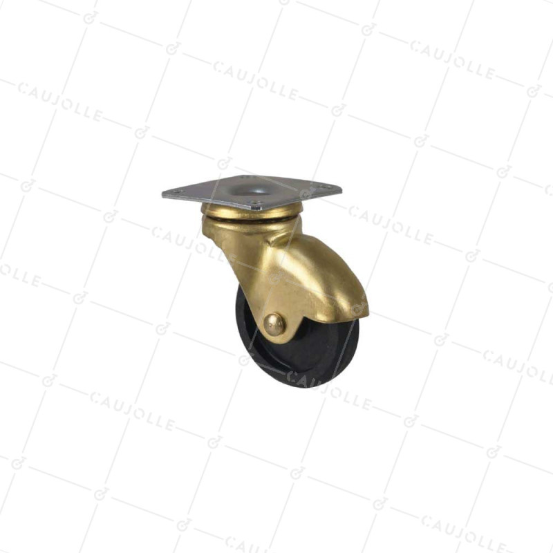 Castor RETRO FURNITURE SWIVEL WITH Plate DIAMETER 50 - S27PL 40