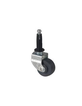 ROULETTE D’AMEUBLEMENT PIVOTANTE À TIGE DIAMÈTRE 30 MM CHARGE 15 KG - S40PP 30