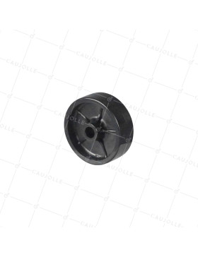 ROUE EN NYLON NOIR DIAMETRE 50 MM CHARGE 35 KG POUR AXE DE 8 MM - GAL 50 S21PP • Caujolle