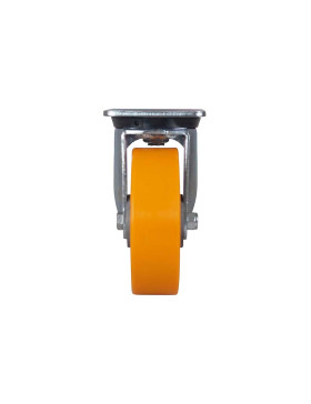 ROULETTE PIVOTANTE POLYURÉTHANE JANTE ALUMINIUM DIAMÈTRE 160 MM CHARGE 500KG - S76AR 160