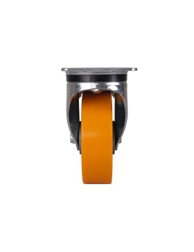 Castor WITH POLYURETHANE BRAKE ALUMINUM RIM DIAMETER 160 MM LOAD 500KG - S76AR 160AF