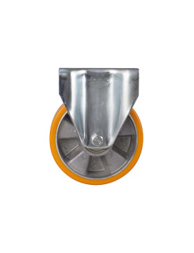 ROULETTE FIXE POLYURÉTHANE JANTE ALUMINIUM DIAMÈTRE 160 MM CHARGE 500KG - S77AR 160
