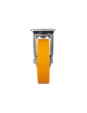 POLYURETHANE SWIVEL CASTOR ALUMINUM RIM DIAMETER 200 MM LOAD 500KG - S76AR 200