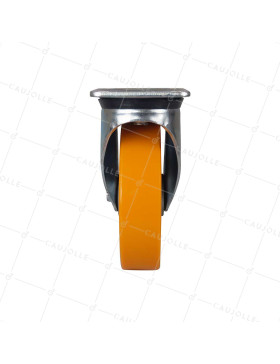 ROULETTE À FREIN POLYURÉTHANE JANTE ALUMINIUM DIAMÈTRE 200 MM CHARGE 500KG - S76AR 200AF