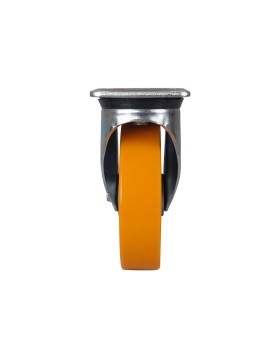 POLYURETHANE BRAKE CASTOR WHEEL ALUMINUM RIM DIAMETER 200 MM LOAD 500KG - S76AR 200AF
