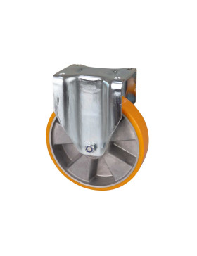 FIXED POLYURETHANE WHEEL ALUMINUM RIM DIAMETER 200 MM LOAD 500KG - S77AR 200