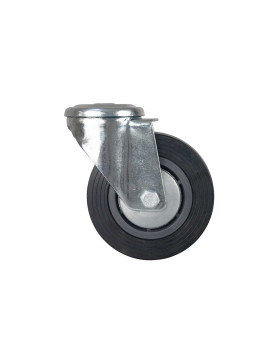 Castor CLASSIC HANDLING DIAMETER 125 MM LOAD 125 KG WITH Bolt hole OF 12 MM - S06C 125R