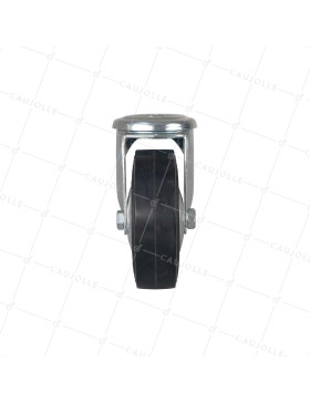 ROULETTE DE MANUTENTION CLASSIQUE DIAMETRE 125 MM CHARGE 125 KG A OEIL DE 12 MM - S06C 125R