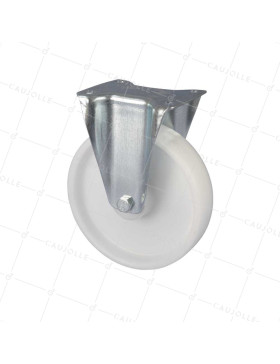 Castor FIXED HANDLING WHEEL IN POLYPROPYLENE DIAMETER 200 MM LOAD 200 KG - S75N 200 • Caujolle