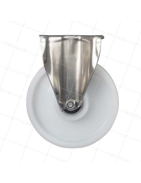 Castor STAINLESS STEEL FIXED 304 DIAMETER 200 MM LOAD 1000 KG - STAINLESS STEEL FIXED RENF 200