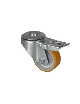 ROULETTE DE CRIC DE VOITURE DIAMÈTRE 80 MM A FREIN CHARGE 225 KG - S74 O 80 SFPU AF
