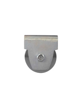 ROUE DE PORTAIL AVEC SUPPORT À VISSER OU SOUDER DIAMÈTRE 80 MM POUR RAIL TRIANGULAIRE CHARGE 300 KG - MTSP GV 80 A