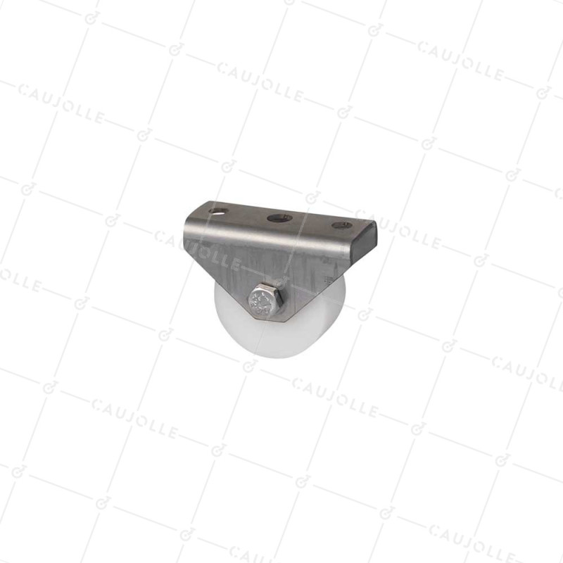 ROULETTE DE GUIDAGE LINEAIRE INSENSIBLE A LA CORROSION DIAMETRE 30 MM CHARGE 100 KG - S86 30 INOX 304