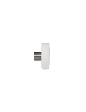 LINEAR GUIDE WHEEL IN POM DIAMETER 42 MM WITH THREADED AXLE M6 STAINLESS STEEL 304