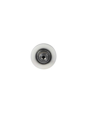 ROUE DE GUIDAGE LINÉAIRE EN POM DIAMÈTRE 42 MM AVEC AXE TARAUDÉ M6 INOX 304