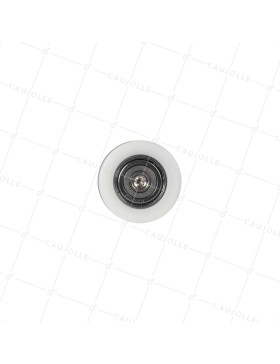LINEAR GUIDE WHEEL IN POM DIAMETER 42 MM WITH THREADED AXLE M6 STAINLESS STEEL 304
