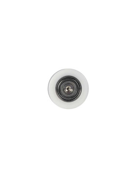 ROUE DE GUIDAGE LINÉAIRE EN POM DIAMÈTRE 42 MM AVEC AXE TARAUDÉ M6 INOX 304
