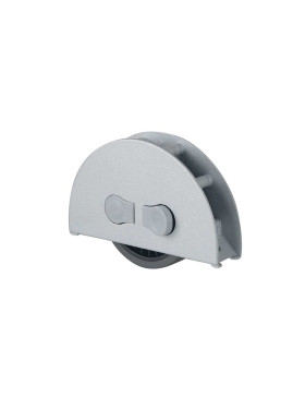 ROULETTE ENCASTRABLE POUR PORTE COULISSANTE EN BOIS 18 MM DE LARGE CHARGE 80 KG - NAPO