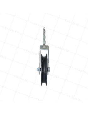 PULLEY WITH SCREW FOR 8 MM DIAMETER CABLE 70 MM LOAD 60 KG - PTF70B