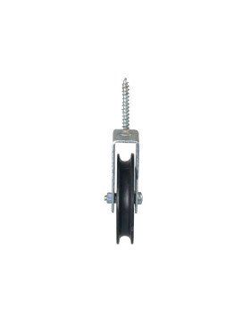 POULIE A TIREFOND POUR CABLE DE 8 MM DIAMETRE 70 MM CHARGE 60 KG -  PTF70B