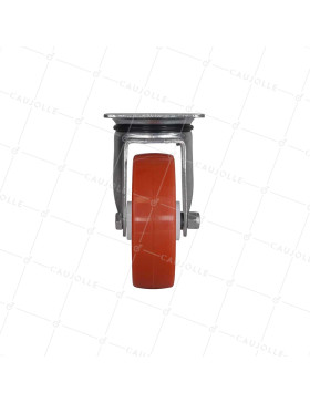 ROULETTE DE MANUTENTION EN NYLON/POLYURÉTHANE DIAMÈTRE 150 MM CHARGE 300 KG - S74NP 150