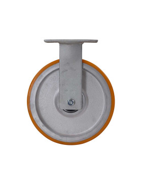 Castor FIXED REINFORCED POLYURETHANE WHEEL CAST IRON DIAMETER 250 MM LOAD 1400KG - S81 250F