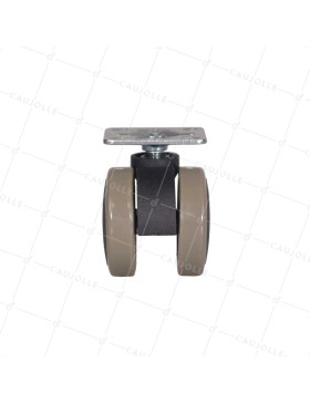 Castor FOR SMALL FURNITURE NOISE-REDUCING AND TRACE-RESISTANT DIAMETER 50 MM LOAD 50 KG - S49C 50P