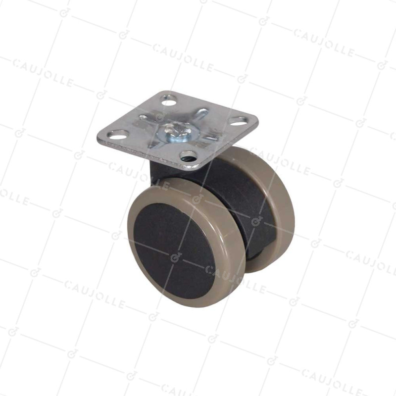 Castor FOR SMALL FURNITURE NOISE-REDUCING AND TRACE-RESISTANT DIAMETER 50 MM LOAD 50 KG - S49C 50P