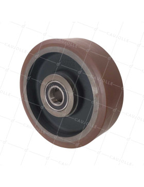 Wheel IN HIGH SPEED POLYURETHANE DIAMETER 300 MM LOAD 2400 KG-SFVK 300X100 LM100 RB45 • Caujolle