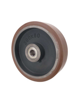 ROUE EN POLYURETHANE A DISSIPATION DE CHALEUR DIAMETRE 300 MM CHARGE 2400 KG SFKV 300X80 LM86 RB30