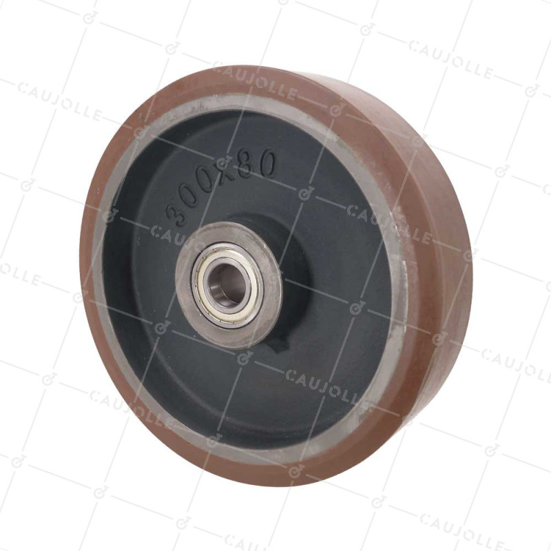 Wheel IN POLYURETHANE WITH HEAT DISSIPATION DIAMETER 300 MM LOAD 2400 KG SFKV 300X80 LM86 RB30