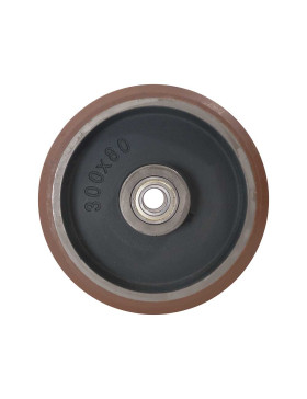 Wheel IN POLYURETHANE WITH HEAT DISSIPATION DIAMETER 300 MM LOAD 2400 KG SFKV 300X80 LM86 RB30