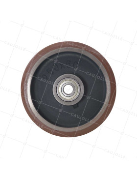 ROUE EN POLYURETHANE HAUTE VITESSE DIAMETRE 250 MM CHARGE 1500 KG- SFVK 250/60 RB25 LM65