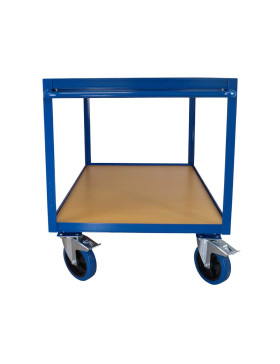 CHARIOT DE MAGASINAGE ROUE ANTI TACHES CHARGE 300 KG PLATEAU 1200X800