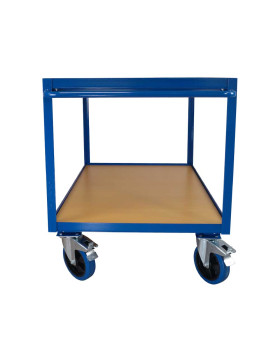 CHARIOT DE MAGASINAGE ROUE ANTI TACHES CHARGE 300 KG PLATEAU 1200X800