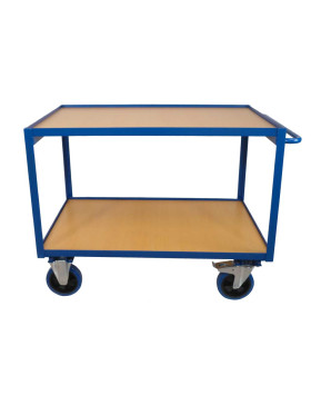CHARIOT DE MAGASINAGE ROUE ANTI TACHES CHARGE 300 KG PLATEAU 1200X800