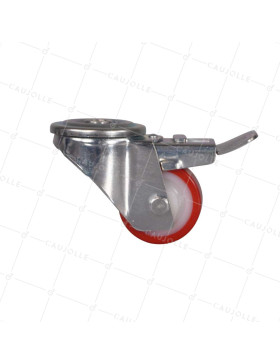 Castor LOW HEIGHT CASTOR 87 MM DIAMETER 60 MM LOAD 120 KG - S06NP60