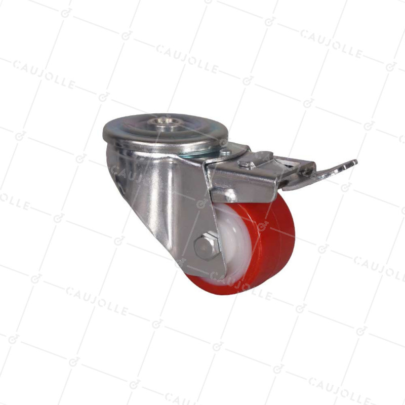 Castor LOW HEIGHT CASTOR 87 MM DIAMETER 60 MM LOAD 120 KG - S06NP60
