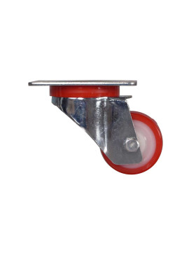 ROULETTE BASSE DIAMETRE 60 MM FORTE CHARGE 120 KG EN NYLON ET POLYURETHANE