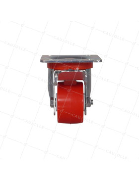 Castor LOW DIAMETER 60 MM HEAVY LOAD 120 KG WITH NYLON POLYURETHANE BRAKE