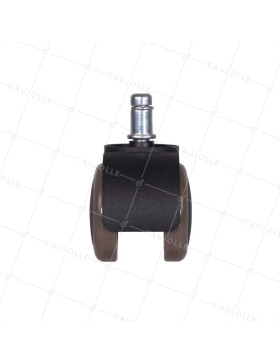 ROULETTE FAUTEUIL DE BUREAU DIAMÈTRE 50 MM NON TACHANTE À TIGE LISSE DE 11 MM CHARGE 50 KG - S49C50 TL11