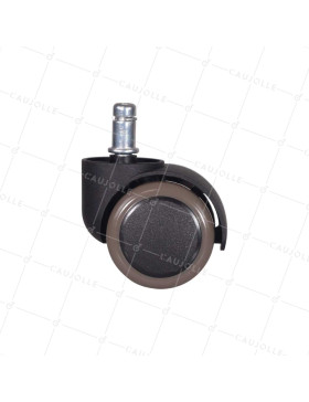 ROULETTE FAUTEUIL DE BUREAU DIAMÈTRE 50 MM NON TACHANTE À TIGE LISSE DE 11 MM CHARGE 50 KG - S49C50 TL11