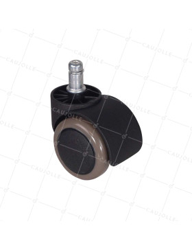 ROULETTE FAUTEUIL DE BUREAU DIAMÈTRE 50 MM NON TACHANTE À TIGE LISSE DE 11 MM CHARGE 50 KG - S49C50 TL11 • Caujolle