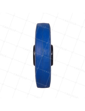ROUE INDUSTRIELLE EN CAOUTCHOUC SOUPLE SILENCIEUX DIAMETRE 200 MM ALESAGE 20 MM