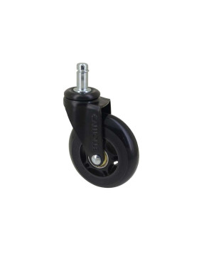 Castor FOR GAMER CHAIR WITH SMOOTH STEM DIAMETER 75 MM LOAD 40 KG - S49 PU 75 TL11