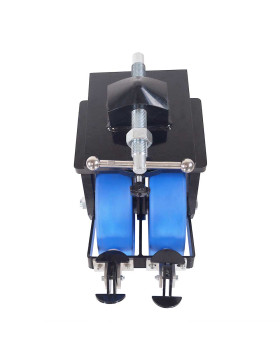 Castor OF BLUE NYLON CONTAINER DOUBLE 305 MM EXTREME LOAD 10000 KG REINFORCED FORK - CENTAURE SERIES