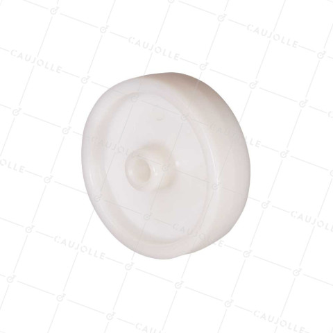 ROUE EN NYLON DIAMETRE 100 MM CHARGE 175 KG POUR AXE DE 12 MM SANS ROULEMENT - S2450 100/30 LM40 L12 AF • Caujolle