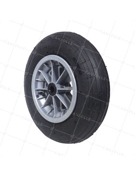 ROUE DE BROUETTE GONFLÉE DIAMÈTRE 360 MM CHARGE 150 KG POUR AXE DE 25 MM - S1006P 3.50/8 L25 • Caujolle