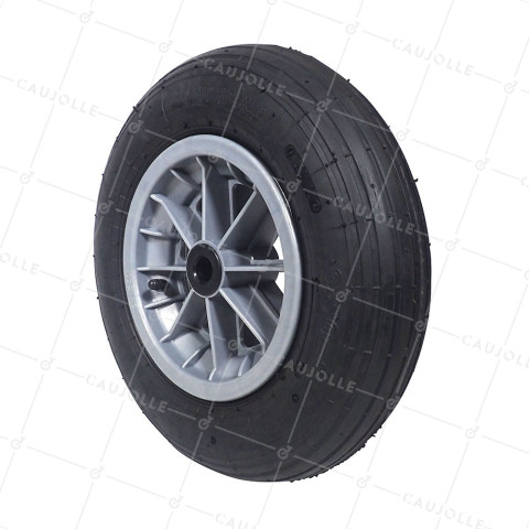 WHEELBARROW WHEEL INFLATED DIAMETER 360 MM LOAD 150 KG FOR AXLE OF 25 MM - S1006P 3.50/8 L25 • Caujolle