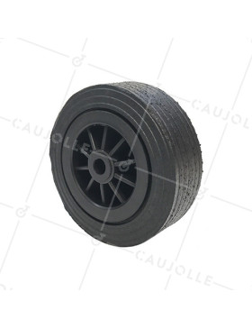 Wheel LARGE RUBBER PLASTIC RIM DIAMETER 250 MM LOAD 400 KG AXLE 20 MM - S2750P 250 R20/90 • Caujolle